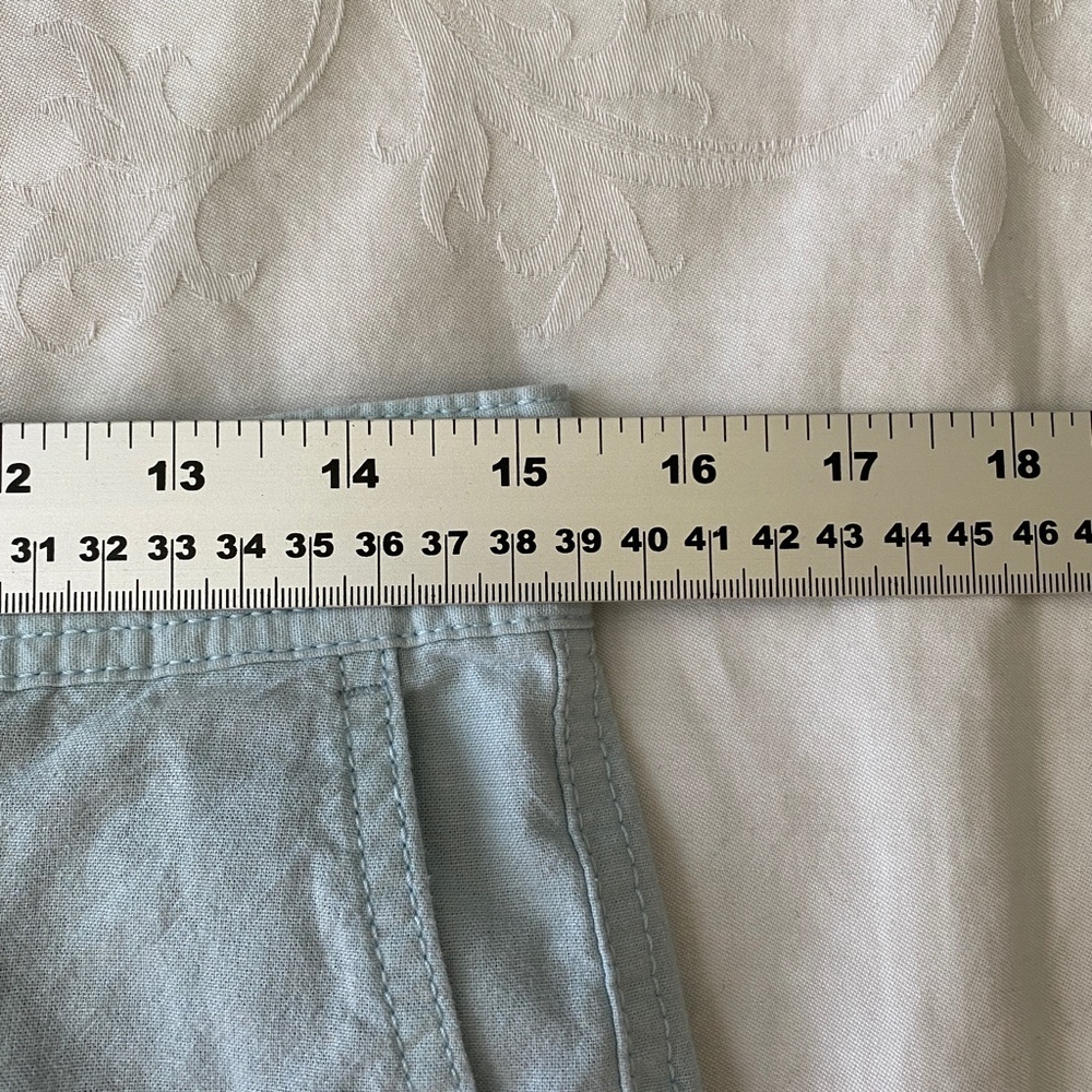 14th & Union Mens Slim Fit Cotton Chino Shorts Light Blue 30 Beach Preppy Summer - Picture 6 of 12